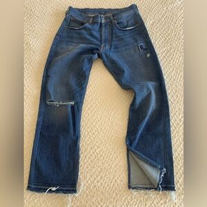 Premium Denim, stretchy, too big on me.